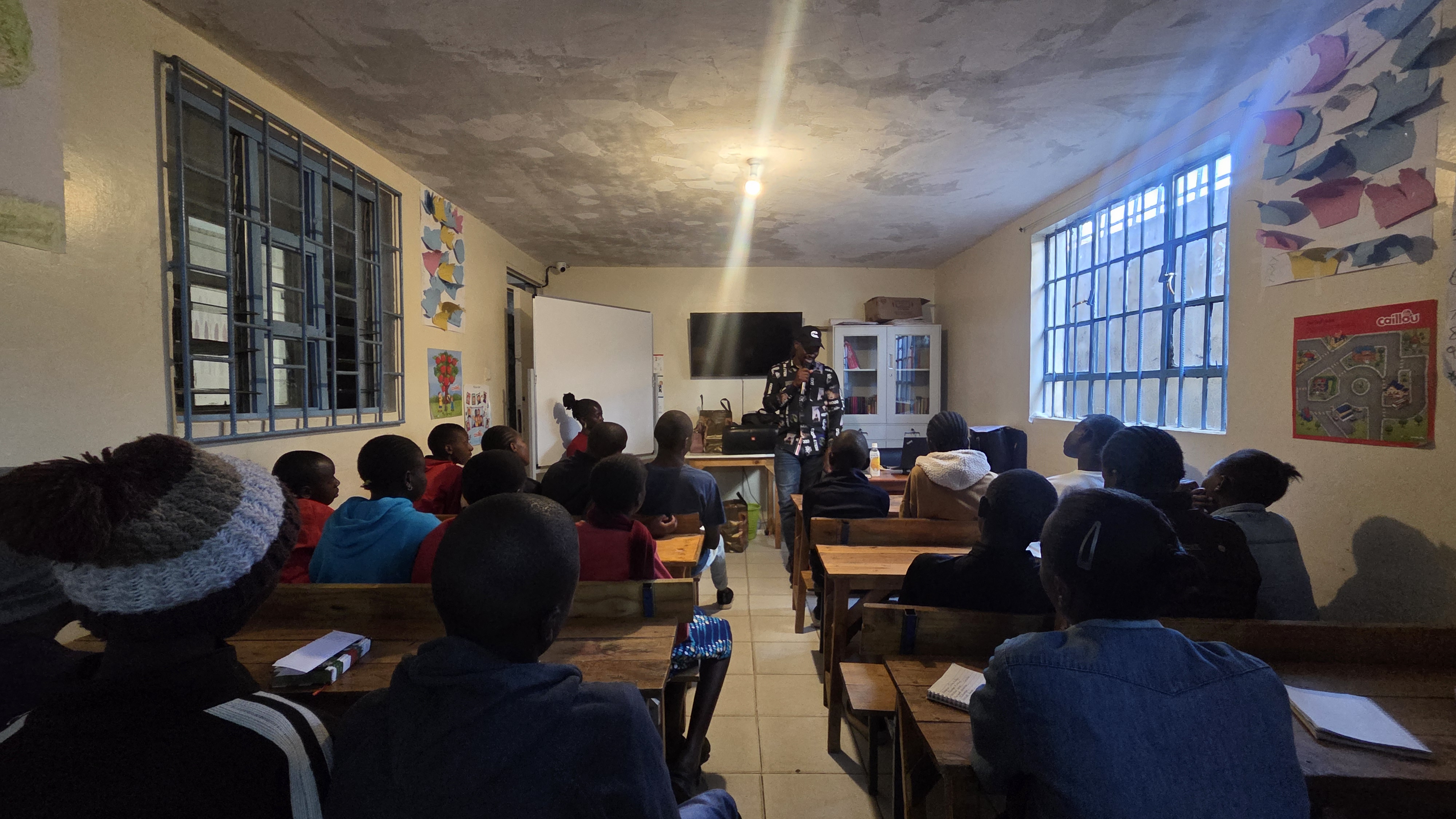 032. Rongai youth service with Ted ( share upendo volunteer & director).jpg